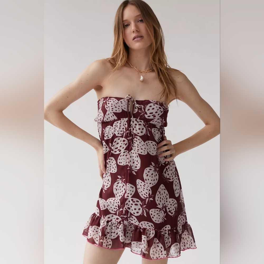 Urban Outfitters Strawberry Mini Dress NWOT